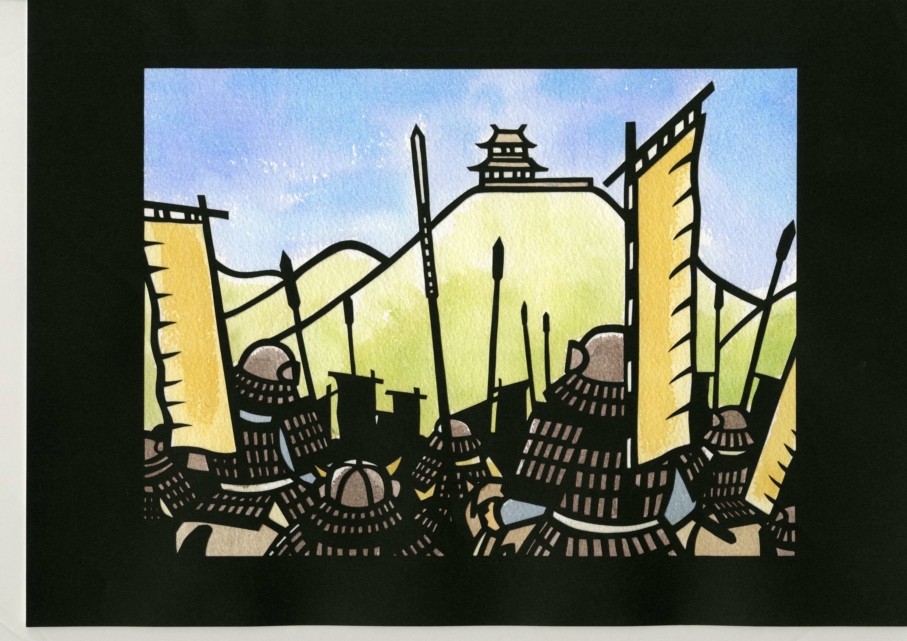 切り絵で見る 天正9年鳥取城をめぐる攻防 3 鳥取市歴史博物館 やまびこ館