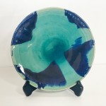 法勝寺焼松花窯326皿H30×W250