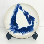 法勝寺焼松花窯727大皿H30×W250