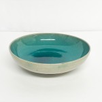 法勝寺焼松花窯822鉢H40×W150