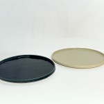 上神焼205ふち高皿W240×H10