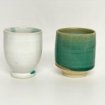 法勝寺焼松花窯303湯吞