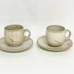 大山焼久古窯839コーヒーカップ＆ソーサーW80×H75