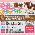 毛糸で動物ポンポン作り　～ぱかぱか編～